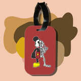 Travel tag cho túi xách/balo du lịch in hình Half Skeleton - Mickey