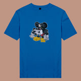 Áo thun unisex cotton in hình funky cartoon series - mickey robo (nhiều màu)