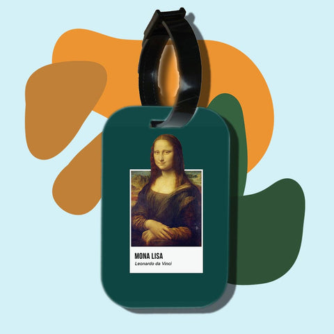 Travel tag cho túi xách/balo du lịch in hình Pantone Series - Mona Lisa