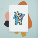 Sổ tay notebook giấy ford in hình Half Skeleton - Monster Inc