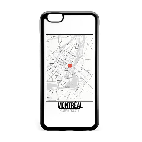 Ốp lưng dẻo iphone in hình Love City Map - Montreal