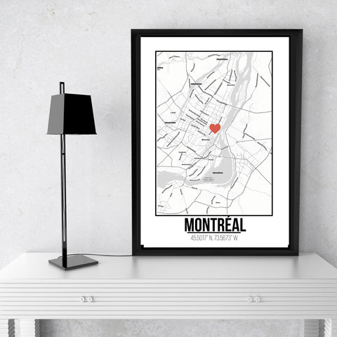 Montreal- Love City Poster A3 Size