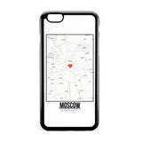 Ốp lưng dẻo iphone in hình Love City Map - Moscow