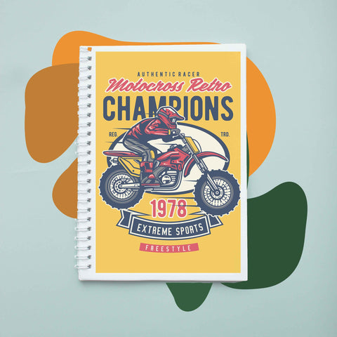 Sổ tay notebook giấy ford in hình Motocross Champion