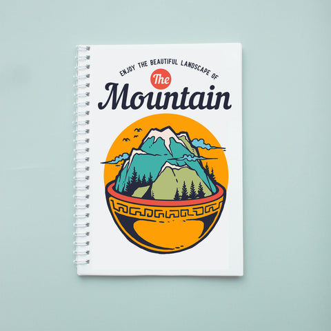 Sổ tay/ notebook in hình mountain bowl