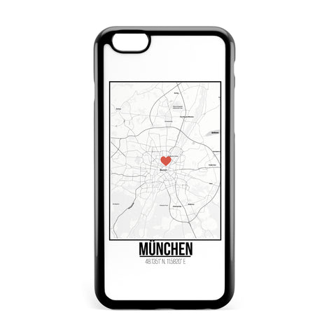 Ốp lưng dẻo iphone in hình Love City Map - Munchen