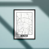Tranh poster khổ A3 giấy mỹ thuật in hình Love City - Munster