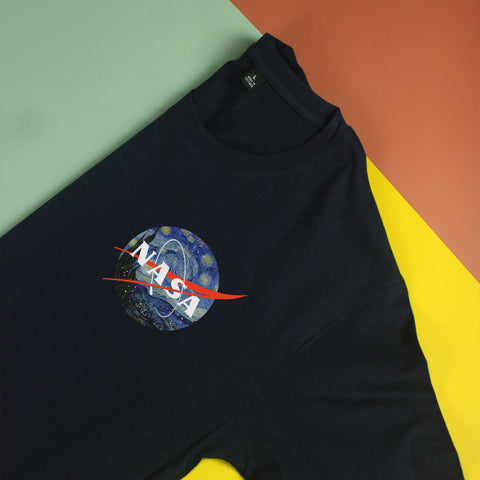 Áo thun unisex in hình Logo Nasa - Starry Night (nhiều màu)