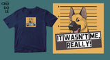 Áo thun unisex cotton 100% in hình Pet Lovers , It was not me -German Shepherd (nhiều màu)