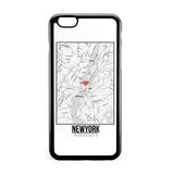 Ốp lưng dẻo iphone in hình Love City Map - Newyork