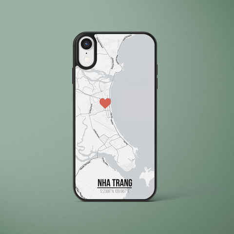 Ốp lưng  iphone in hình Love City Vietnam Map - Nha Trang (đủ model iphone)