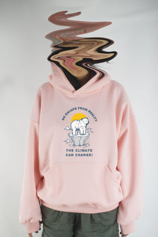 Áo khoác hoodie unisex cotton hình No Escape From Reality - Global Warming (nhiều màu)