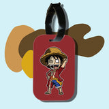 Travel tag cho túi xách/balo du lịch in hình Half Skeleton - One Piece , Luffy