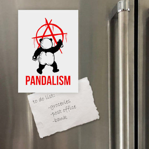 Miếng hít tủ lạnh giữ note in hình Pandalism