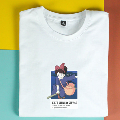 Áo thun unisex cotton 100% in hình Pantone - Kiki's delivery service (nhiều màu)