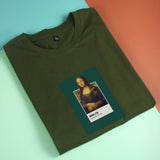 Áo thun unisex cotton 100% in hình Pantone - Mona Lisa (nhiều màu)