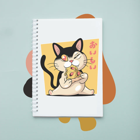 Sổ tay notebook giấy ford in hình Cat Lover Pizza Cat