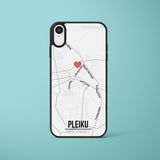 Ốp lưng  iphone in hình Love City Vietnam Map - Pleiku (đủ model iphone)