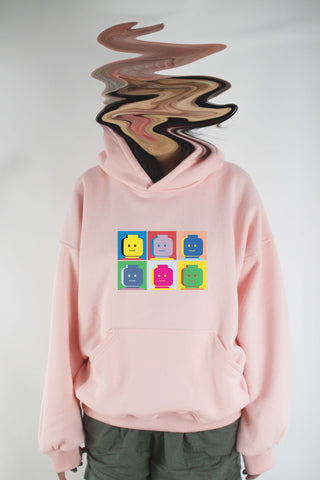 Áo khoác hoodie unisex cotton hình Lego series - Pop art lego (nhiều màu)