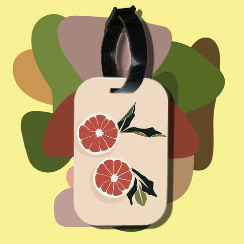 Travel tag cho túi xách/balo du lịch in hình abstract art grapefruit