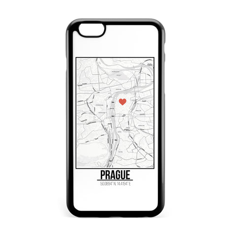 Ốp lưng dẻo iphone in hình Love City Map - Prague