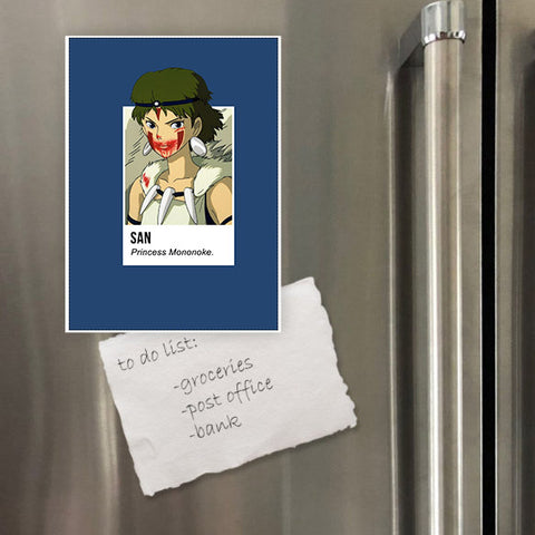 Miếng hít tủ lạnh giữ note in hình pantone Princess Mononoke