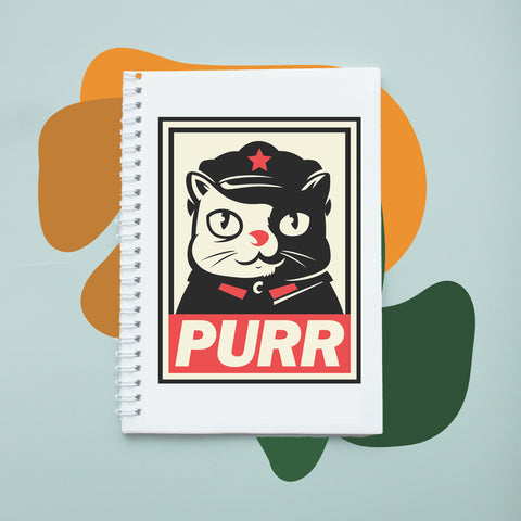 Sổ tay notebook giấy ford in hình Cat Lover Purr