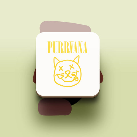 Đế ly bằng gỗ in hình Cat Lover Purrvana