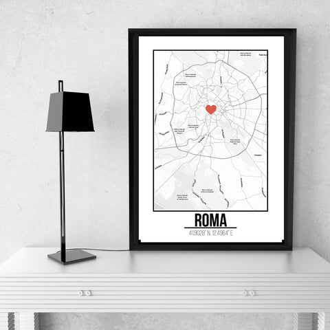 Rome- Love City Frame A3 Size