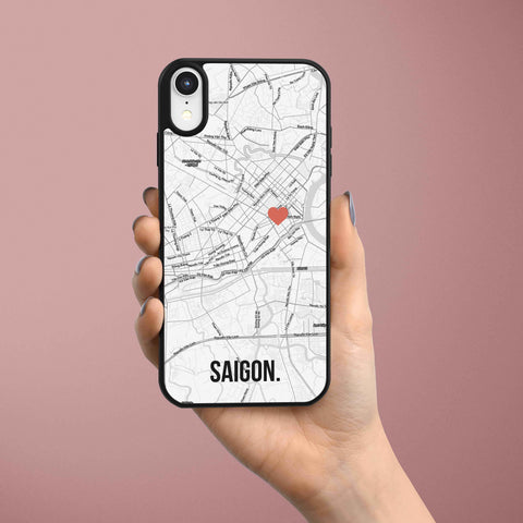 Ốp lưng  iphone in hình Love City Saigon Map -  (đủ model iphone)