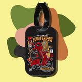Travel tag cho túi xách/balo du lịch in hình pop culture cartoon series - Scooter pool