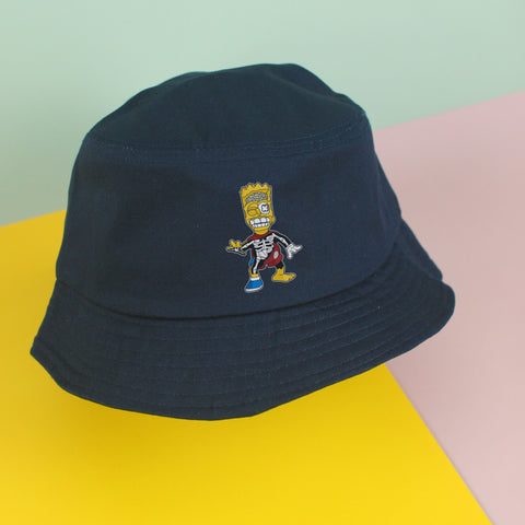 Nón bucket in hình Half Skeleton - Bart Simpson  (nhiều màu)