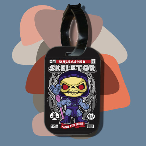 Travel tag cho túi xách/balo du lịch in hình pop culture cartoon series - Skeletor