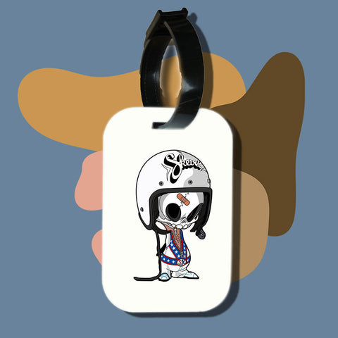 Travel tag cho túi xách/balo du lịch in hình funky cartoon series - skull head