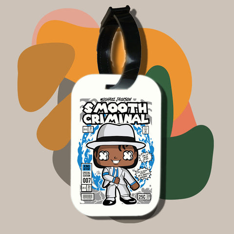 Travel tag cho túi xách/balo du lịch in hình pop culture cartoon series - Michael Jackson Smooth Criminal