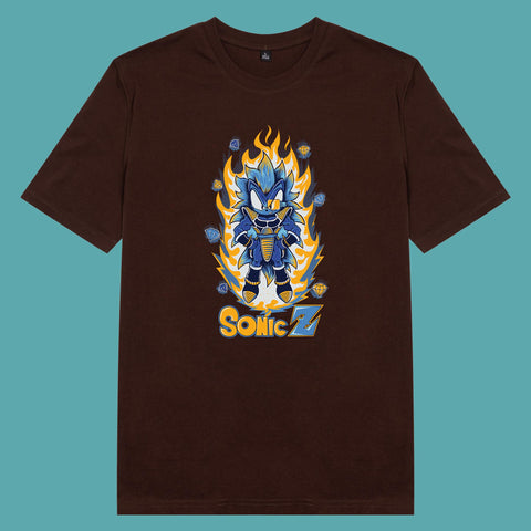 Áo thun unisex cotton in hình Dragonball - Sonic Z (nhiều màu)