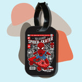 Travel tag cho túi xách/balo du lịch in hình pop culture cartoon series - spider skater