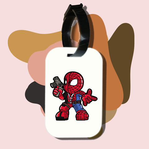 Travel tag cho túi xách/balo du lịch in hình Super Heroes- Spider Merc