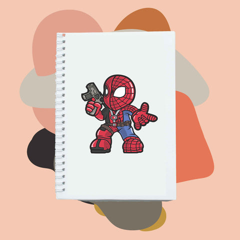 Sổ tay notebook giấy ford in hình Super Heroes Spider Merc
