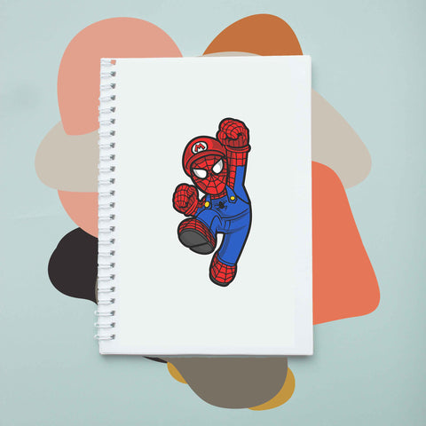 Sổ tay notebook giấy ford in hình Super Heroes Spider Plumber