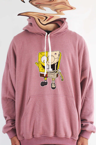 Áo khoác hoodie unisex cotton hình Half Skeleton series - Sponge (nhiều màu)