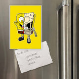 Miếng hít tủ lạnh giữ note in hình Halk Skeleton Spongebob