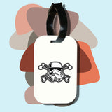 Travel tag cho túi xách/balo du lịch in hình Star wars - Storm Trooper Crossbones
