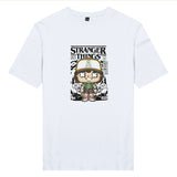 Áo thun unisex cotton in hình pop culture cartoon series - Stranger things (nhiều màu)