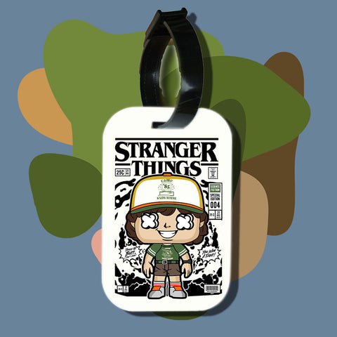 Travel tag cho túi xách/balo du lịch in hình pop culture cartoon series - Stranger things