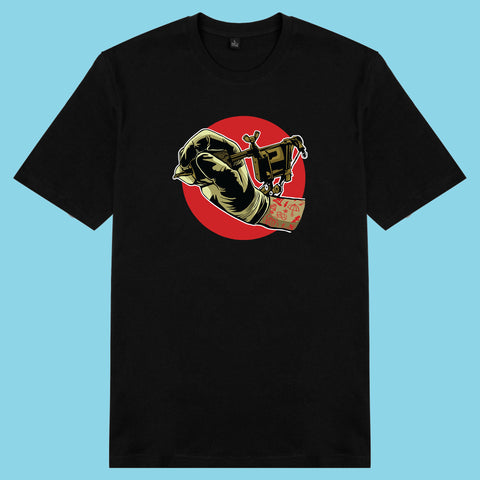 Áo thun unisex cotton 100% in hình Tattoo Machine (nhiều màu)