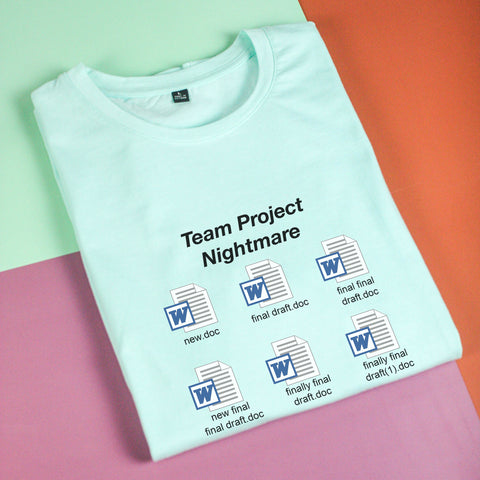 Áo thun unisex cotton in hình Team Project Nightmare (nhiều màu)
