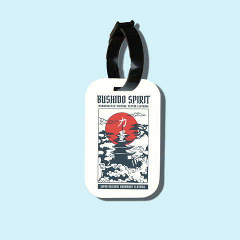 Travel tag cho túi xách/balo du lịch in hình Japanese Art - Bushido Spirit