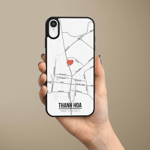 Ốp lưng  iphone in hình Love City Vietnam Map - Thanh Hóa (đủ model iphone)