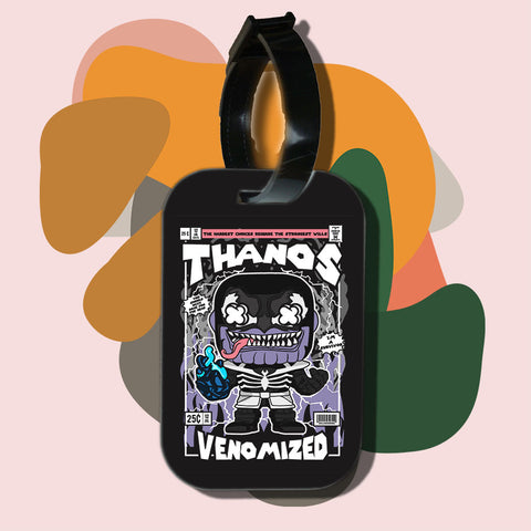 Travel tag cho túi xách/balo du lịch in hình pop culture cartoon series - Thanos Venomized